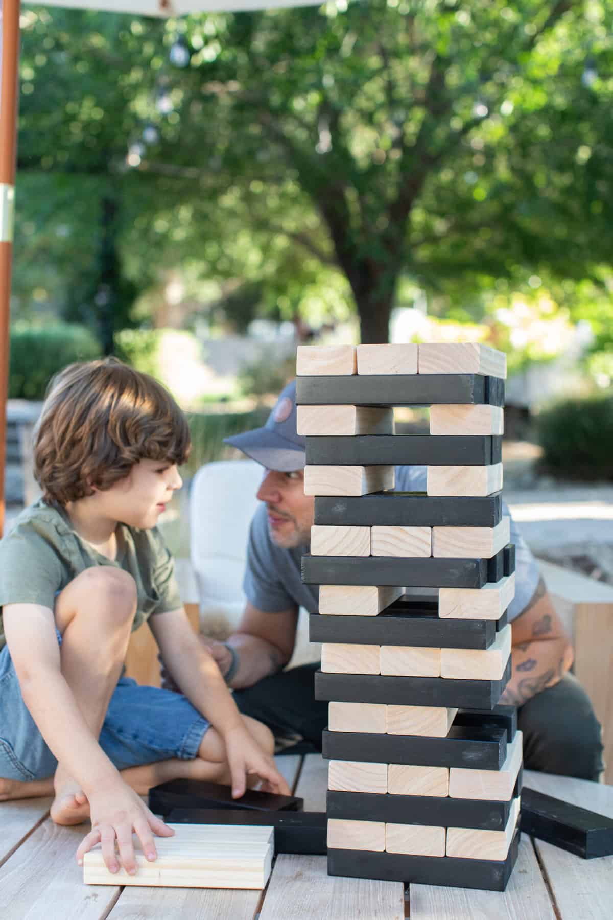 giant outdoor jenga game