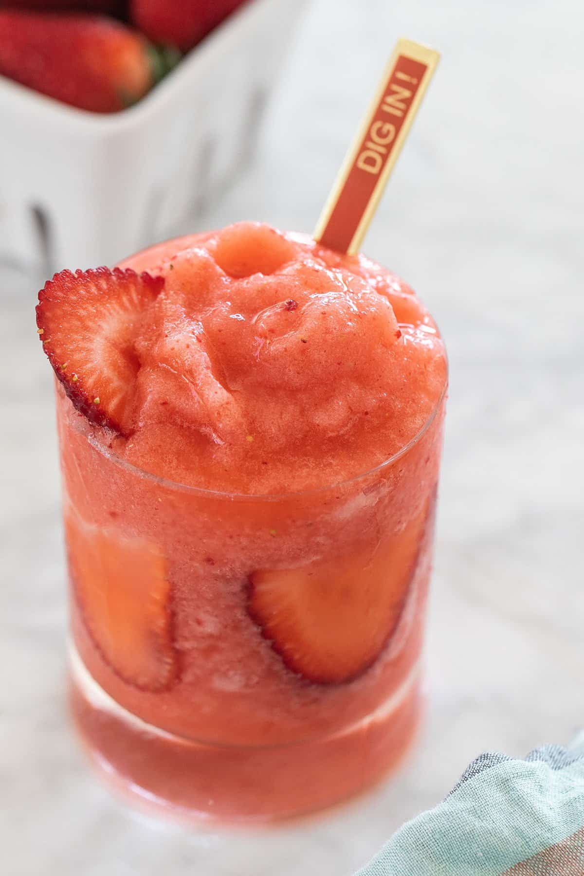 frozen strawberry cocktail