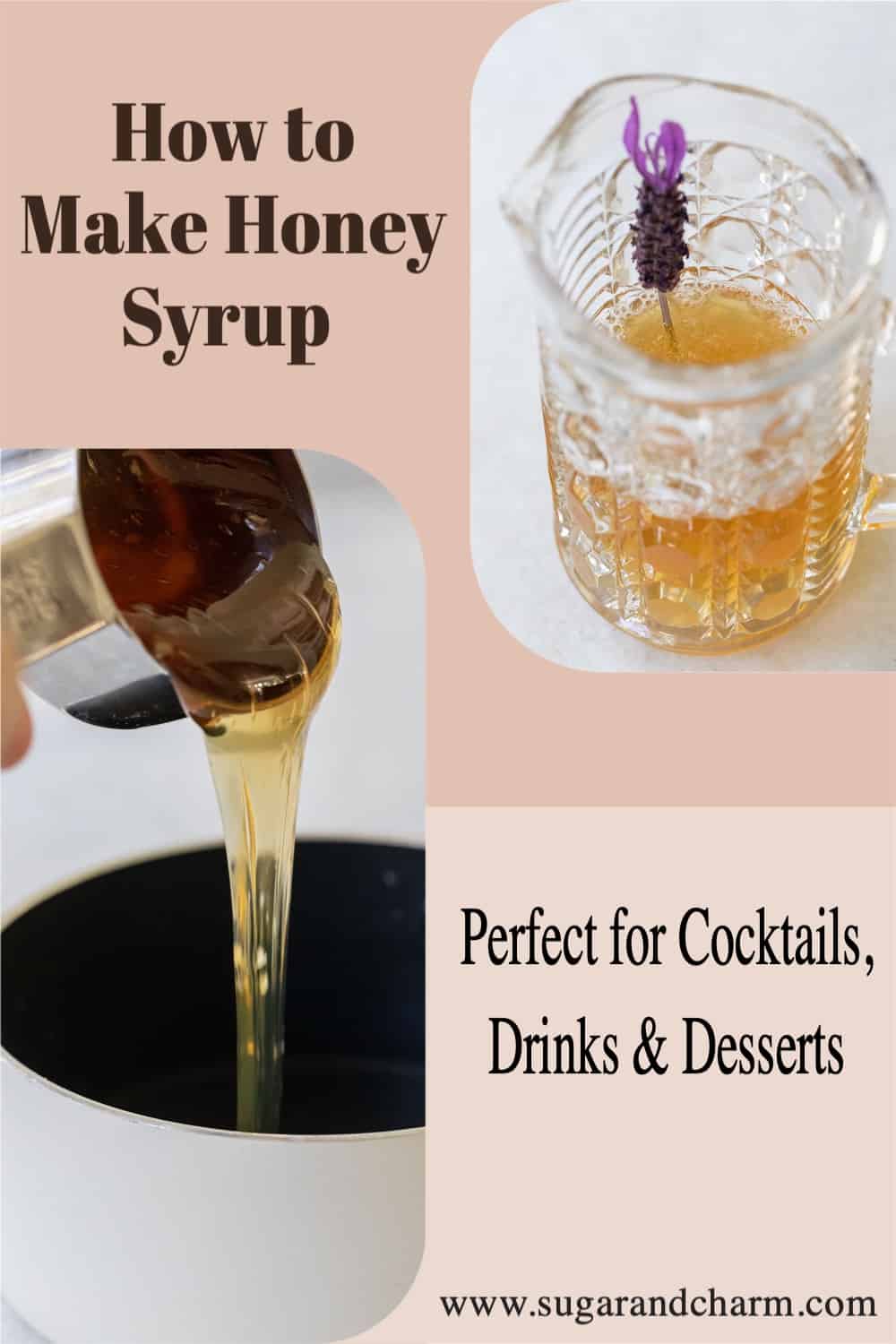 How to make honey lavender syrup.