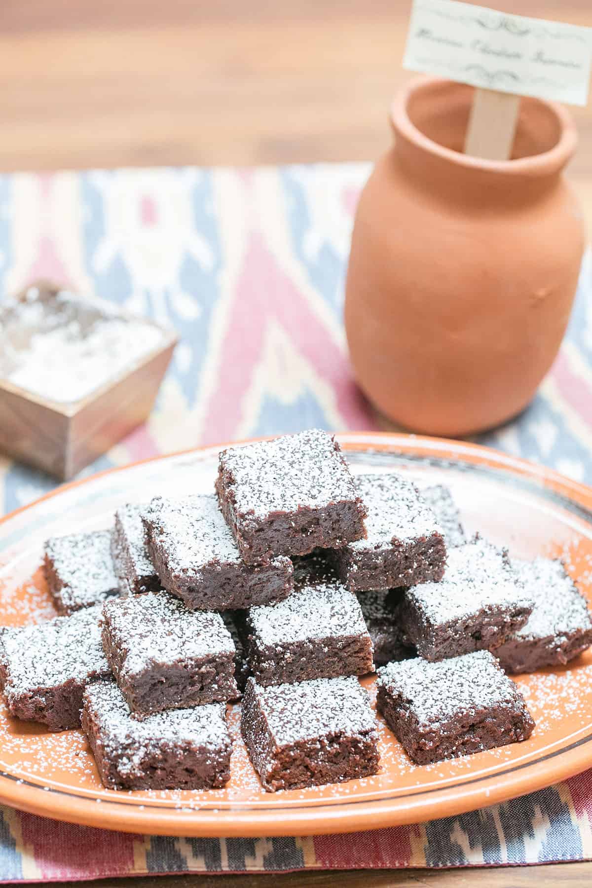 mexican chocolate brownie dessert