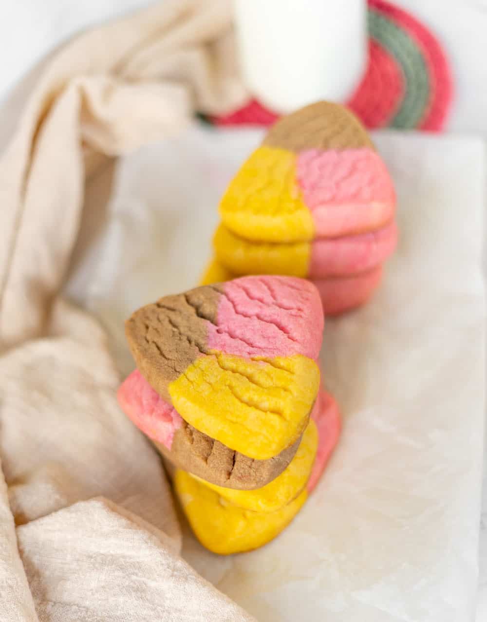 Polvorones – Traditional Colorful Mexican Cookies