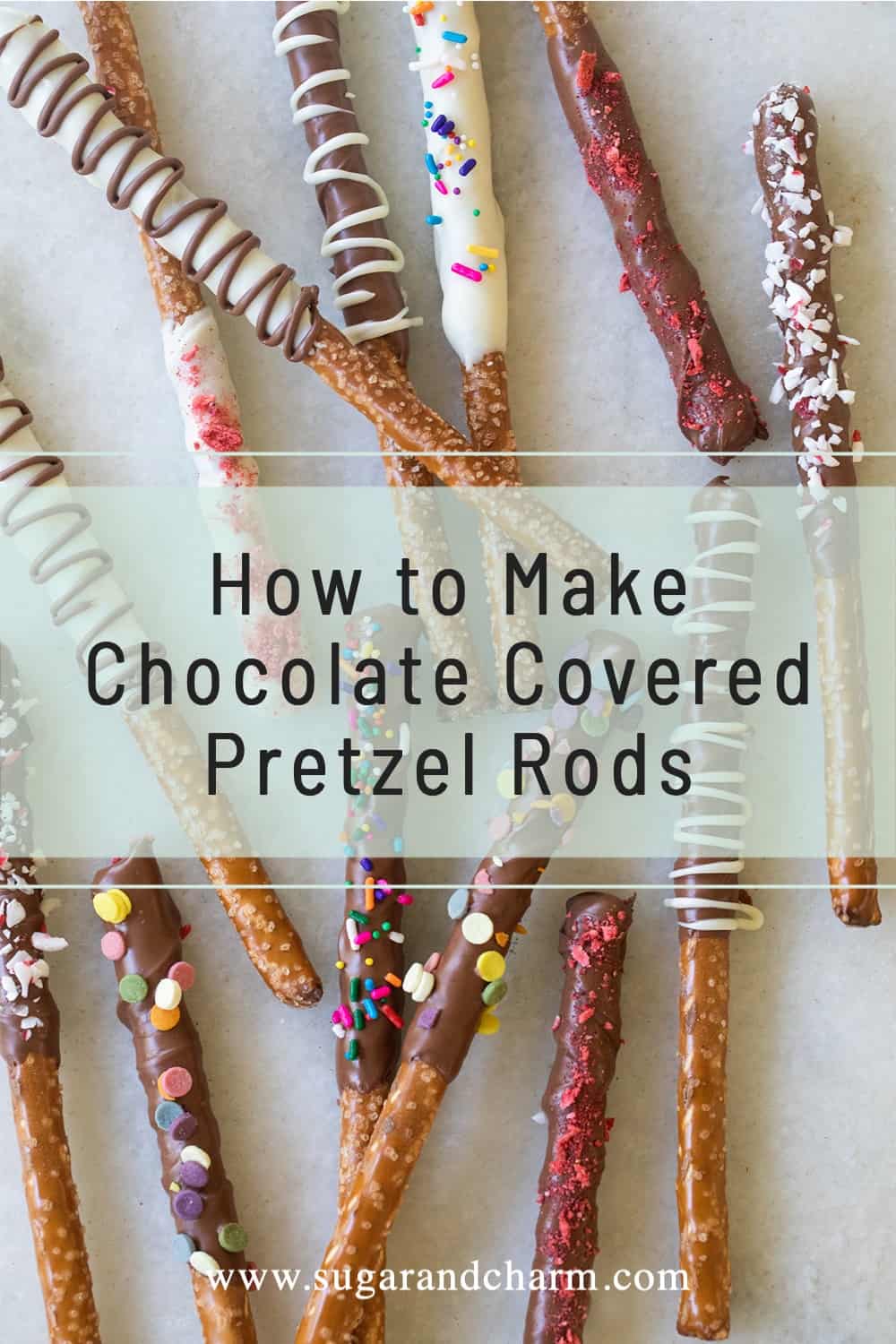 how to make chocolate covered pretzel rod graphic 