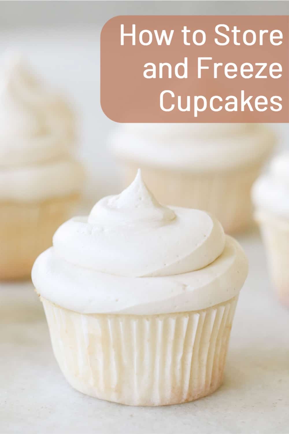 how to store and freeze cupcakes