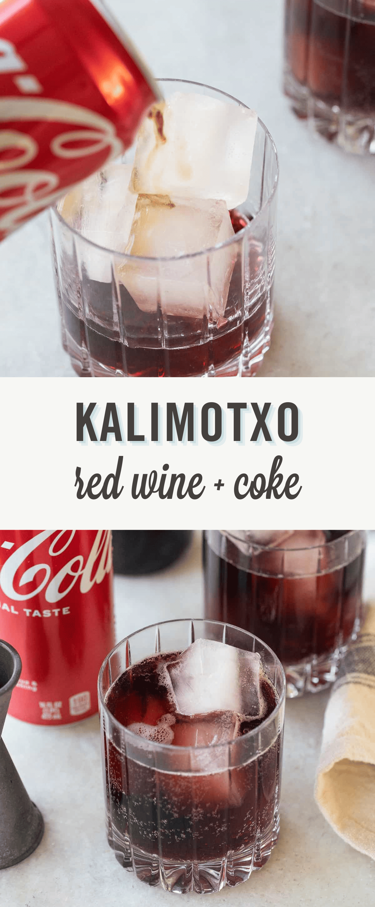 KALIMOTXO in a glass.