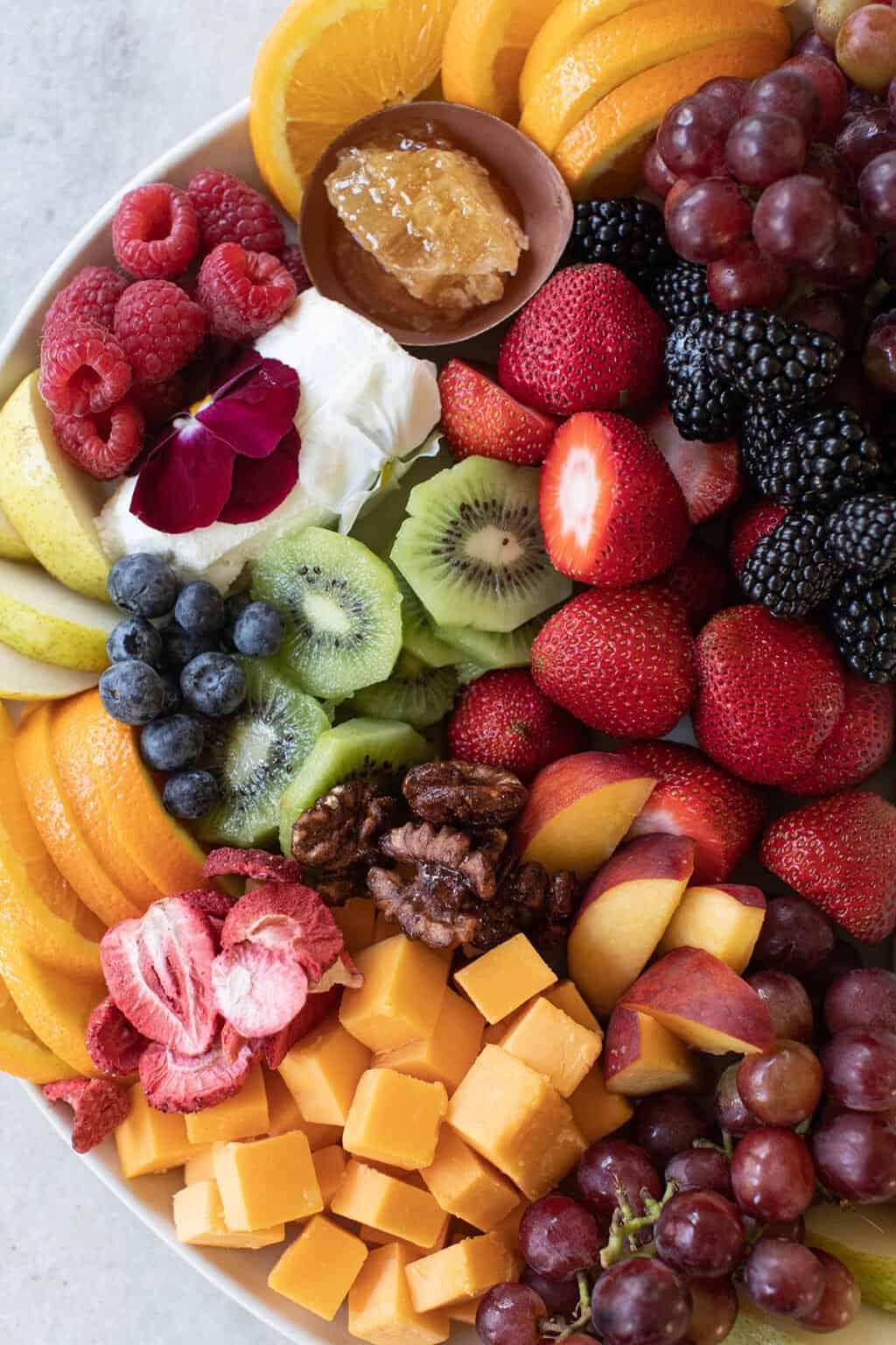 Fruit And Cheese Platter - Sugar And Charm