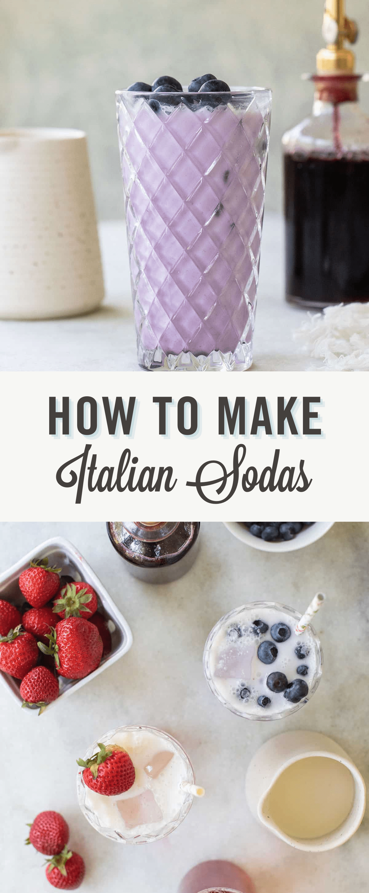 Italian Soda recipe with title.