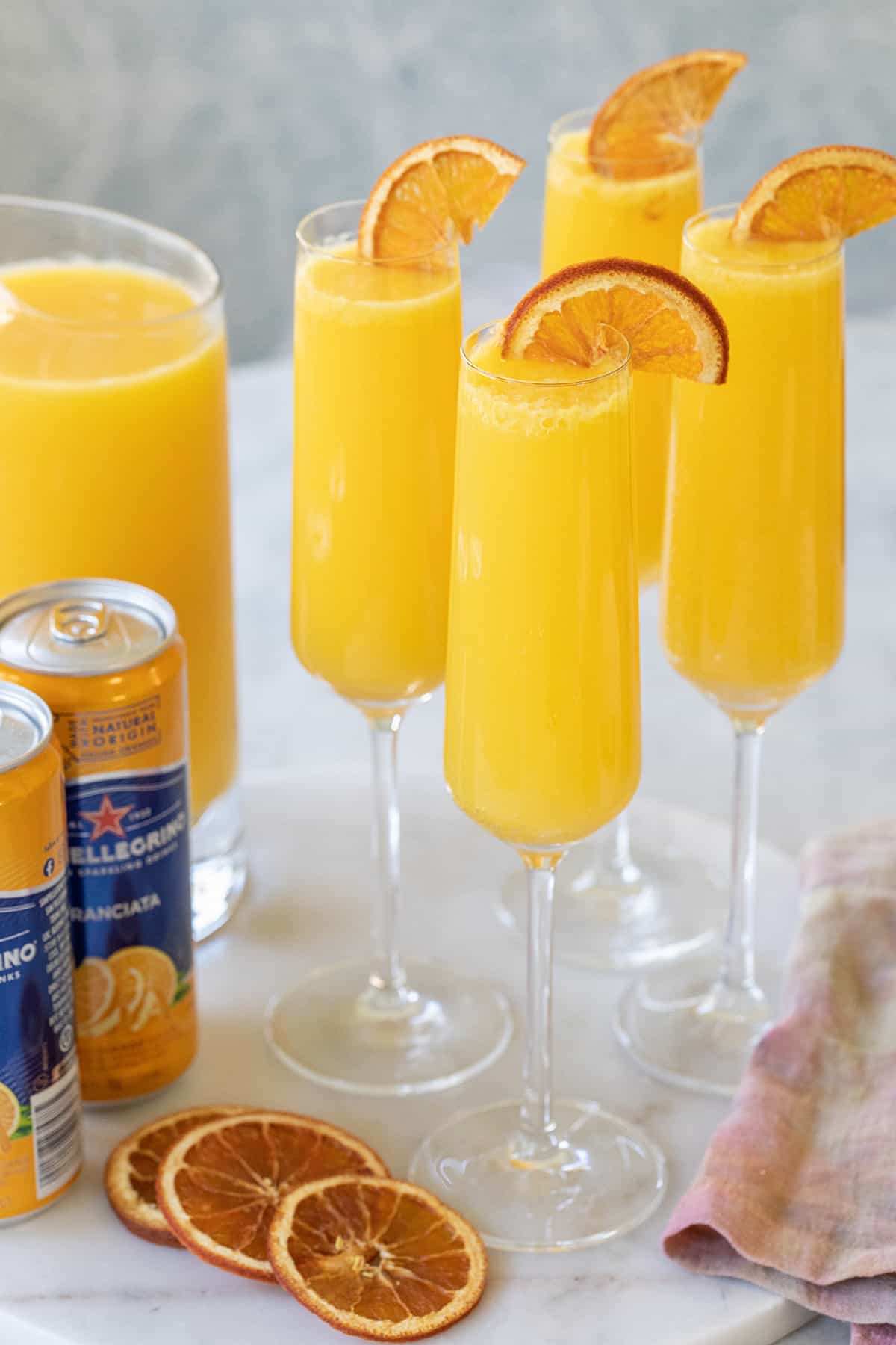 virgin mimosas for a party