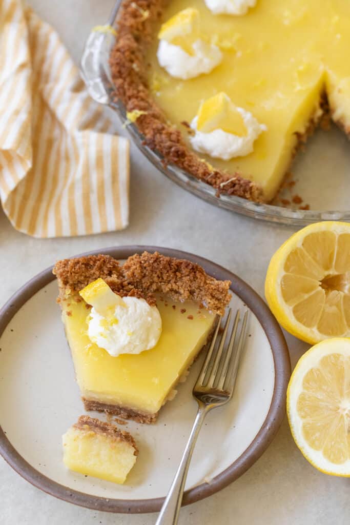 The Best Lemon Pie Recipe with Graham Cracker Crust - Sugar and Charm