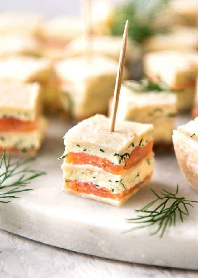 smokes salmon appetizer 