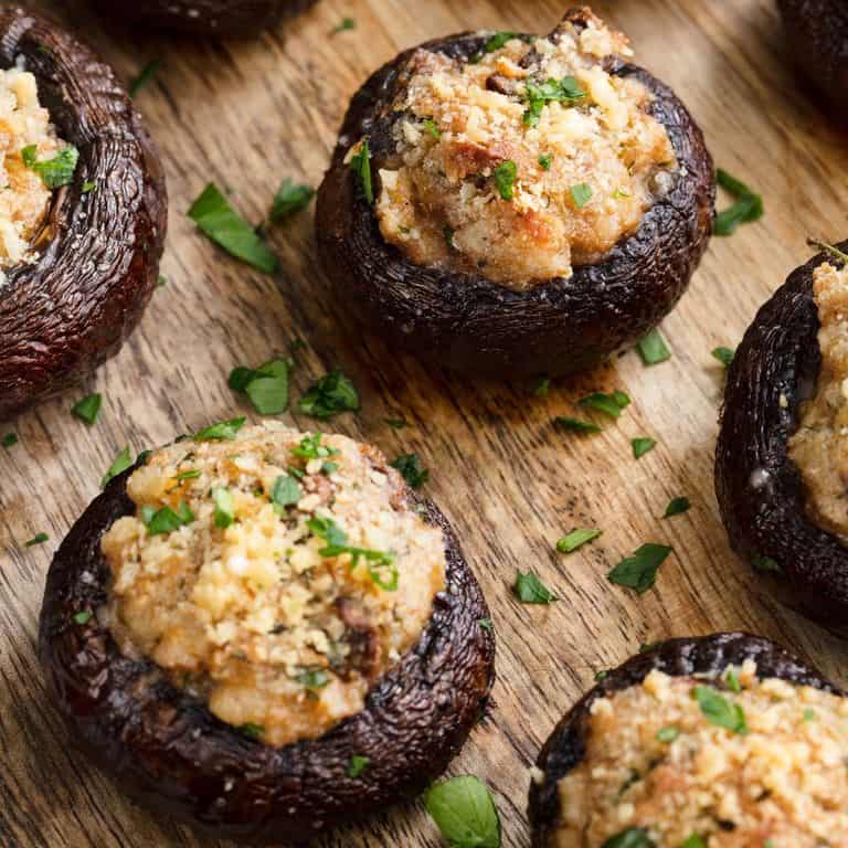 stuffed mushroom appetizer