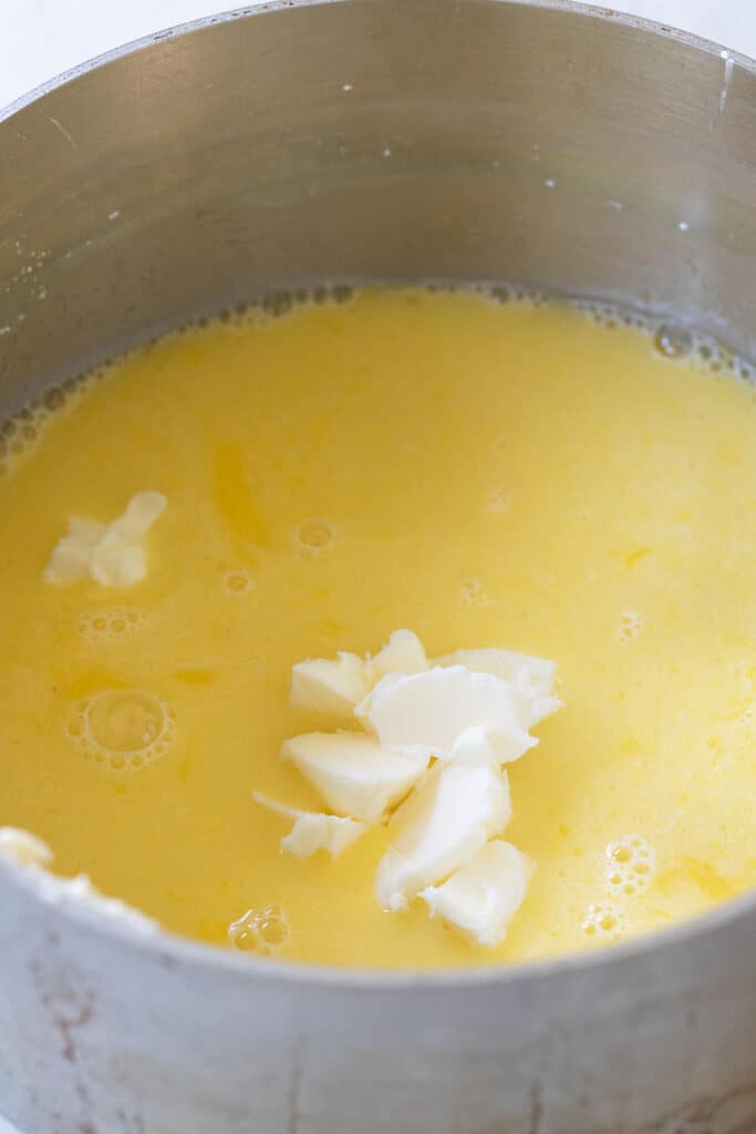 butter in lemon pie.