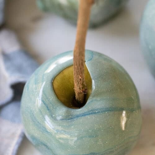 Blue candy apple.