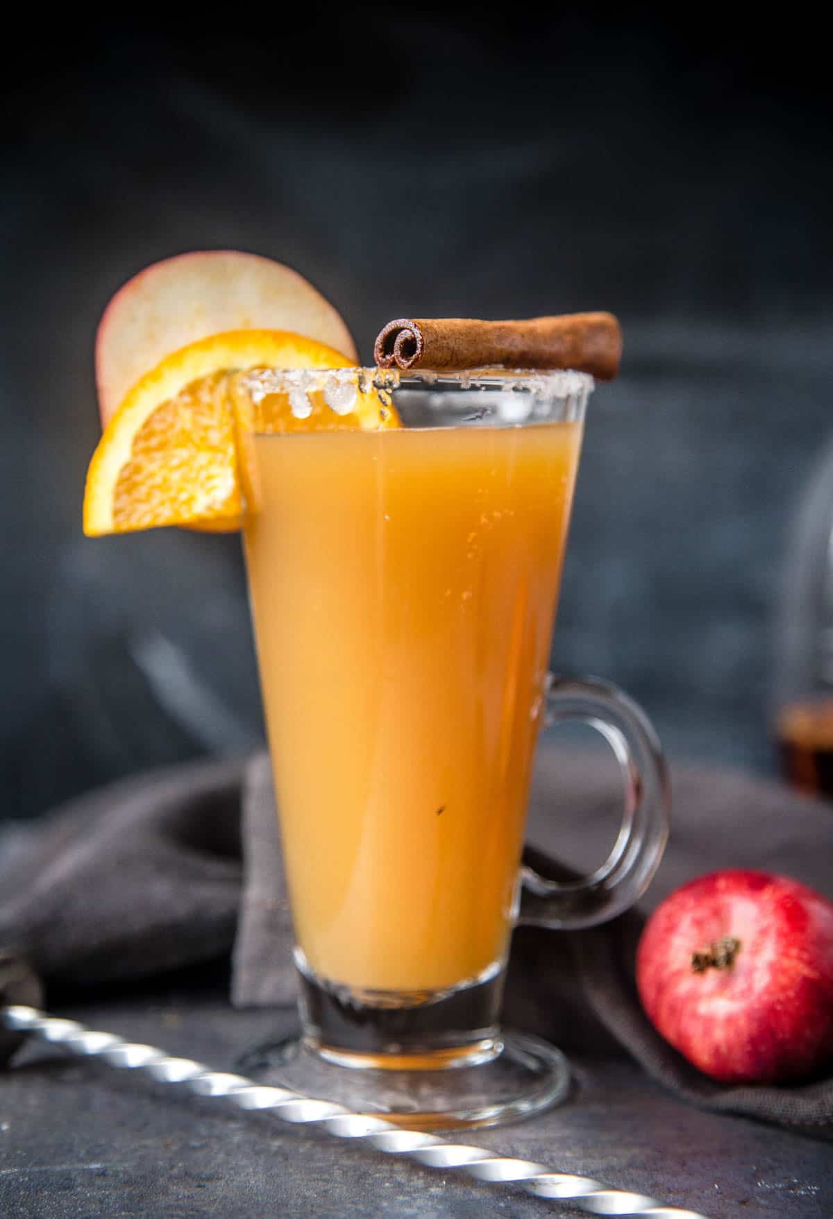 hot toddy with apple cider.