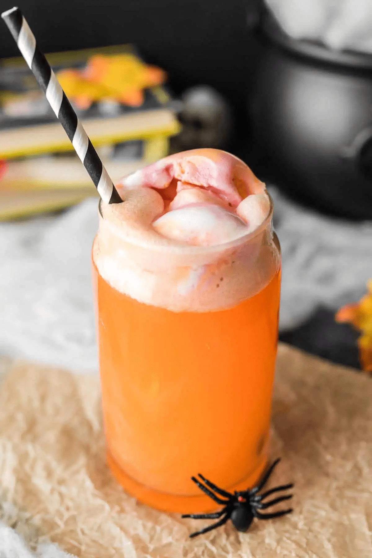 an orange Halloween drink without alcohol.