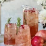 pomegranate prosecco punch