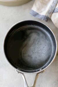 sugar and water in a small saucepan.