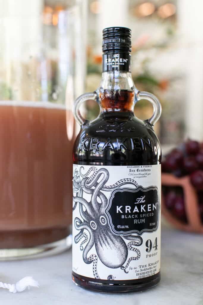 Bottle of Black rum.