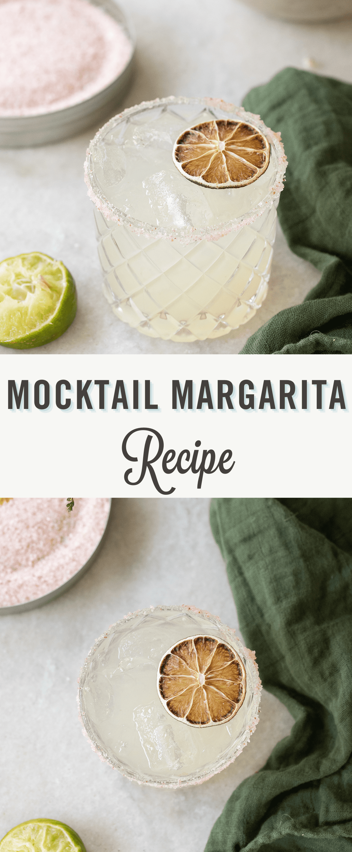 Margarita mocktail recipe.