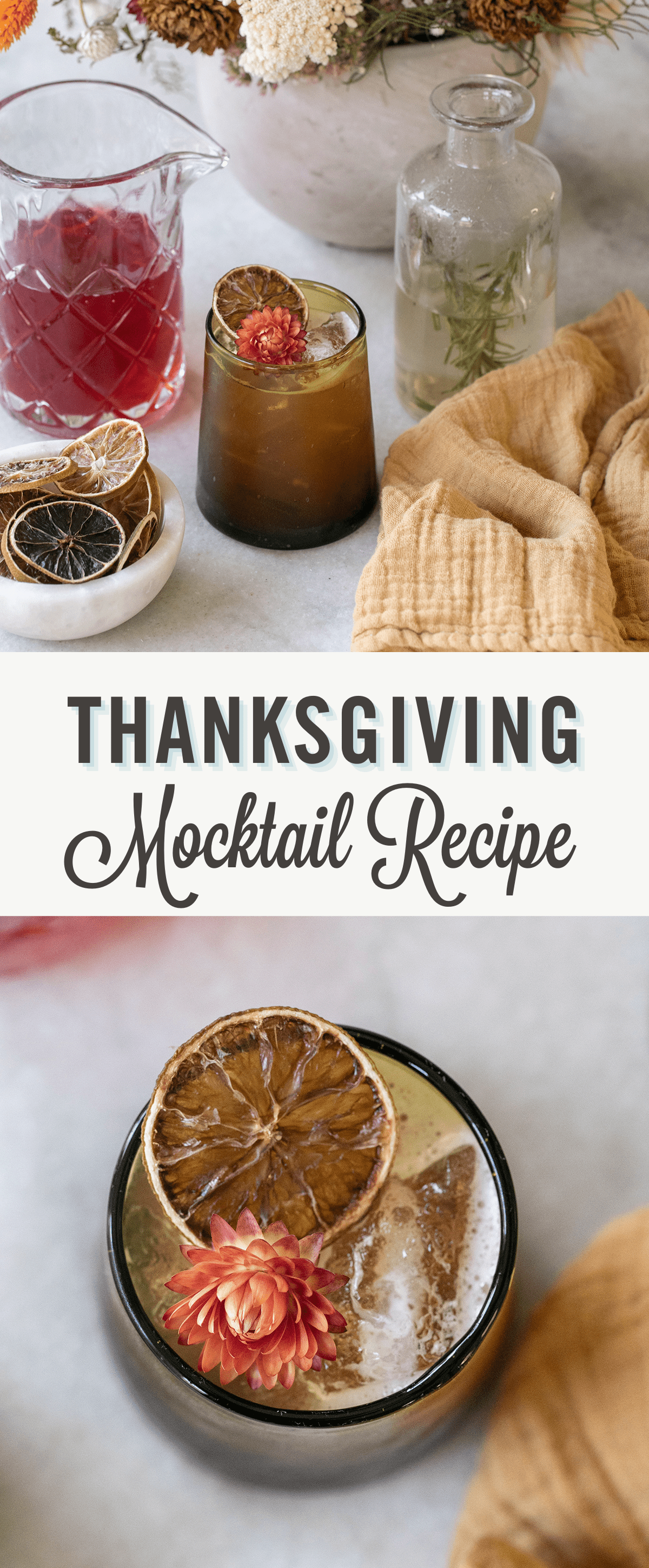 Thanksgiving mocktail recipe.