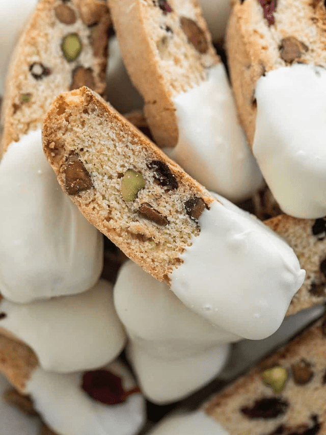 Biscotti Recipe with Cranberry and Pistachios Story
