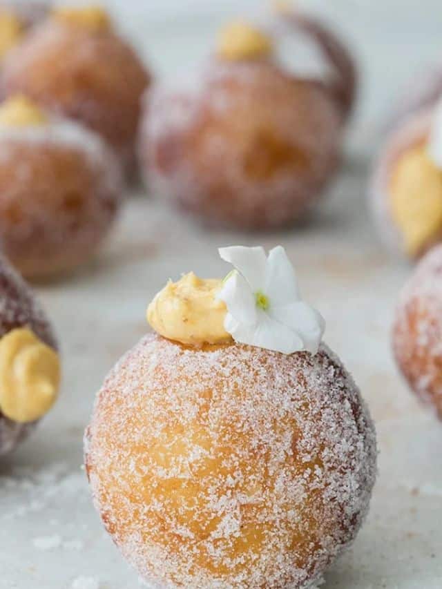 Homemade Donut Holes With Pumpkin Filling Story