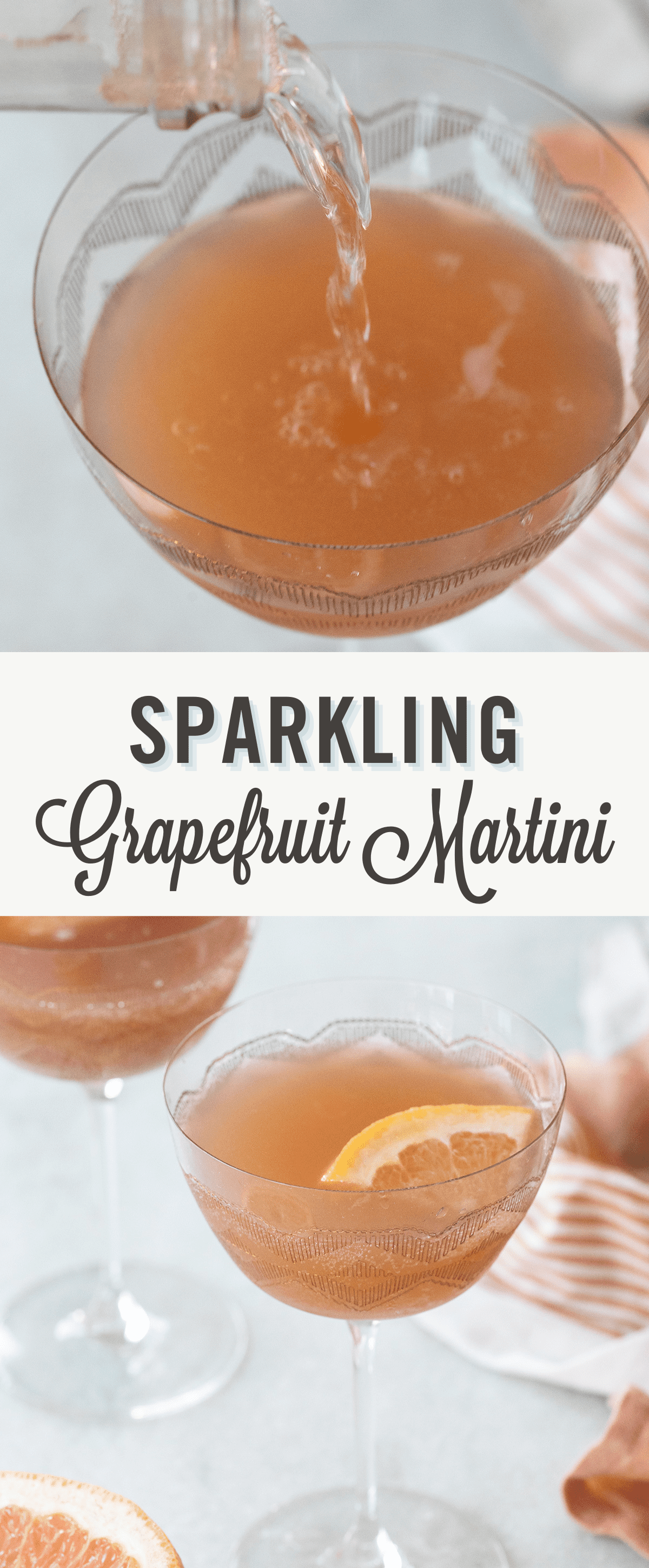 Sparkling martini.