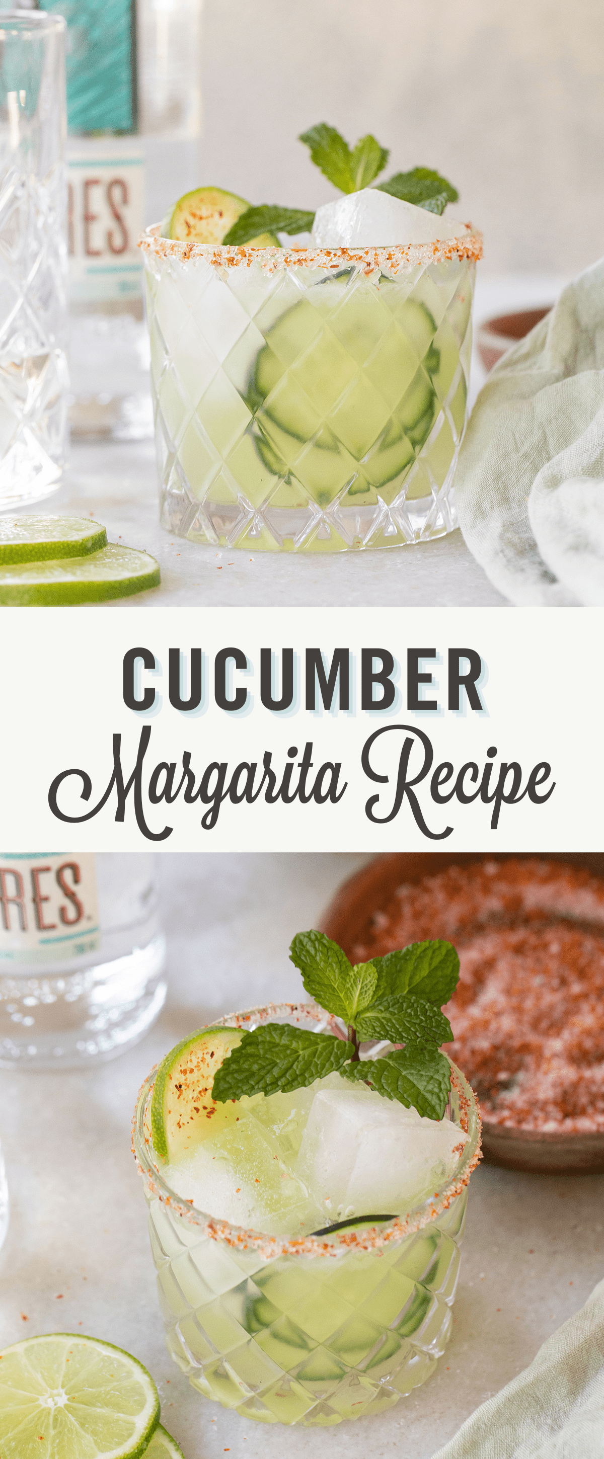 Cucumber margaritas