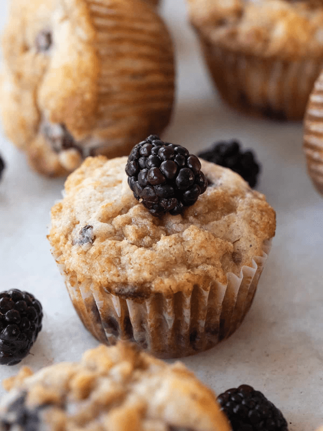 Blackberry Muffins With Streusel Topping Story