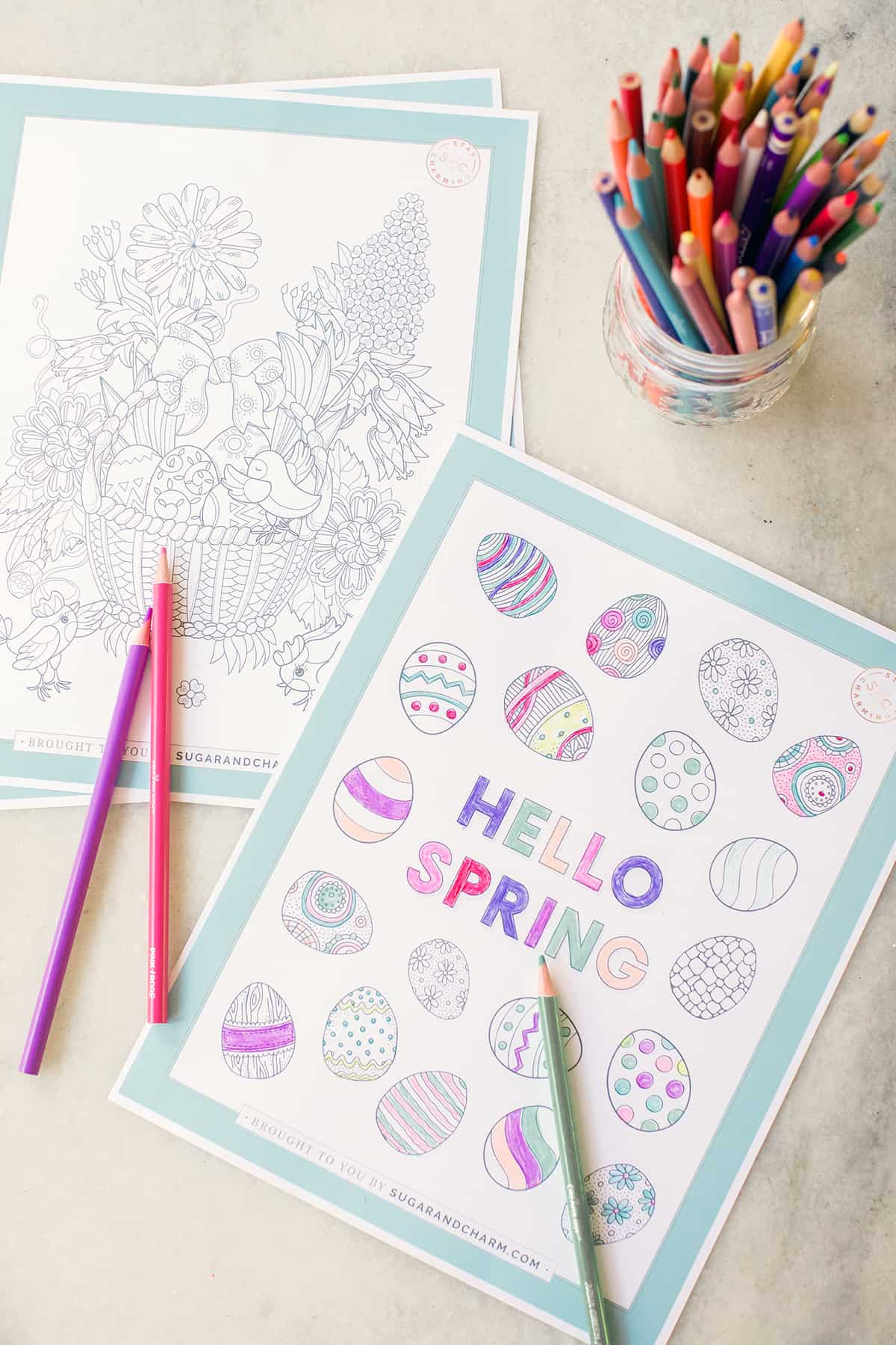 Easter coloring pages. 