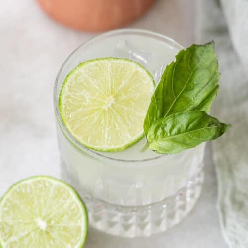 Basil gin smash.