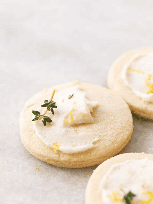Lemon And Thyme Shortbread Cookies Story
