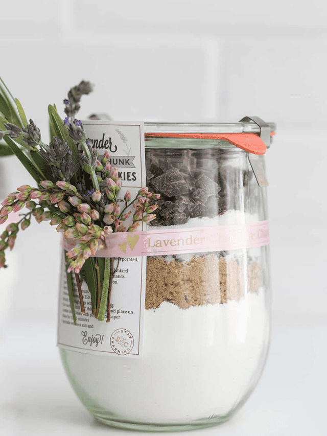 Lavender Chocolate Chunk Cookie Mix In A Jar Story