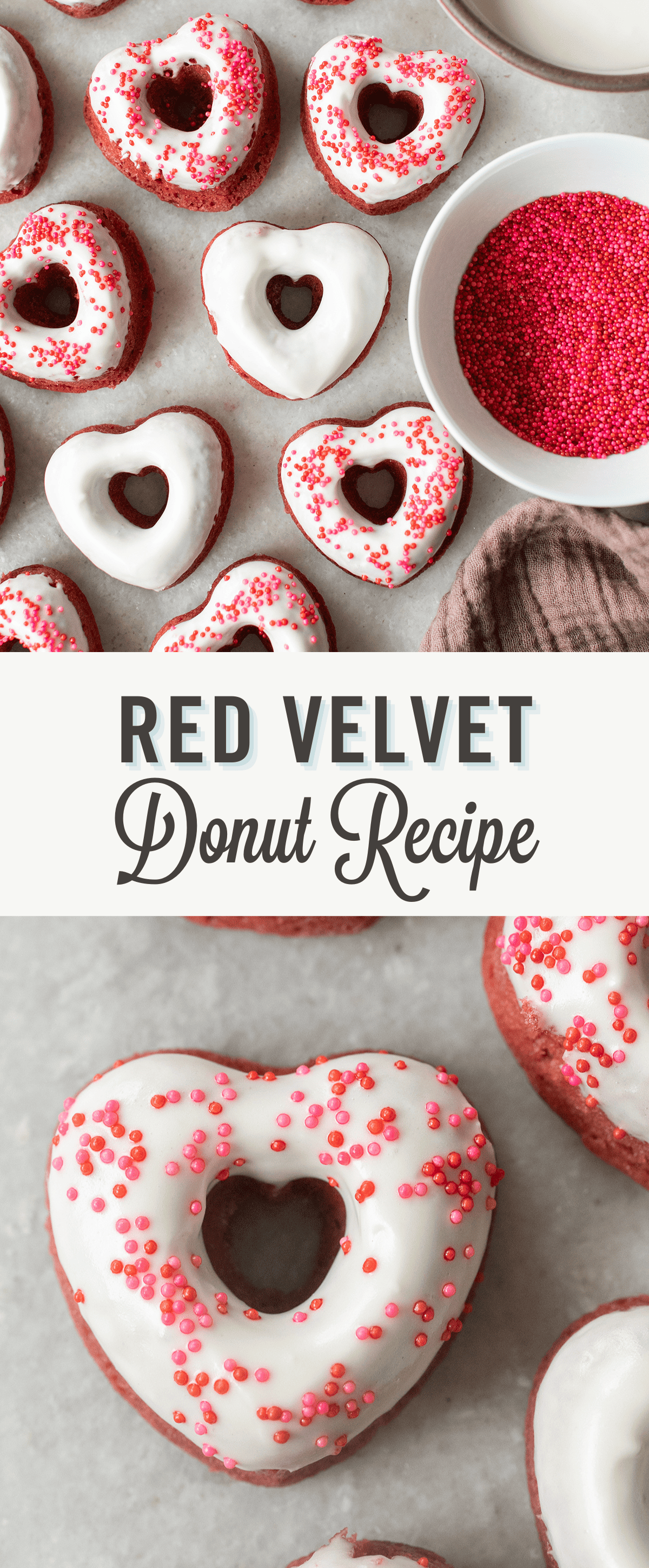 Red velvet donuts.