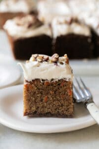 Easy carrot cake recipe with fluffy frosting.