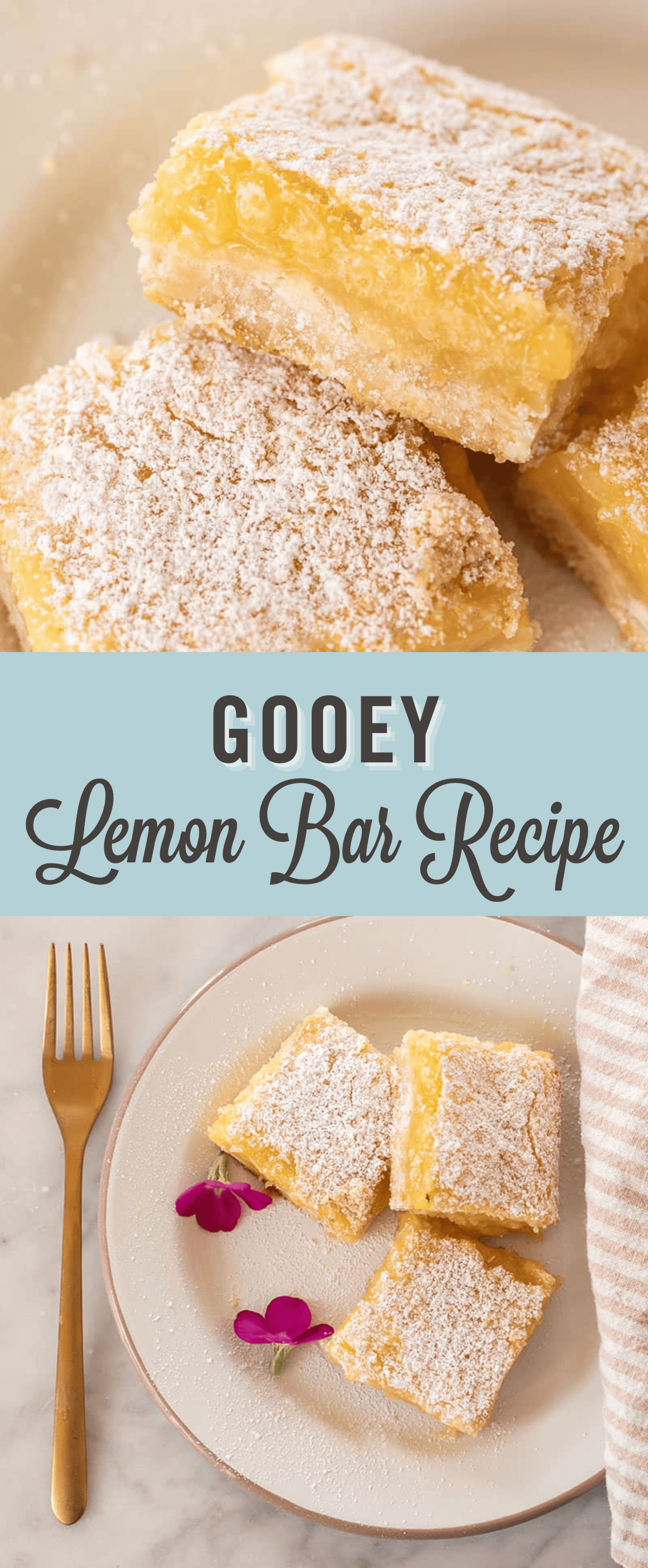 Gooey lemon bar recipe. 