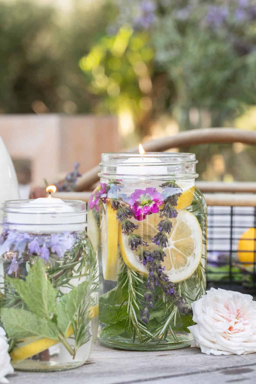 DIY Citronella Candle Jars to Keep Bugs Away - Sugar and Charm