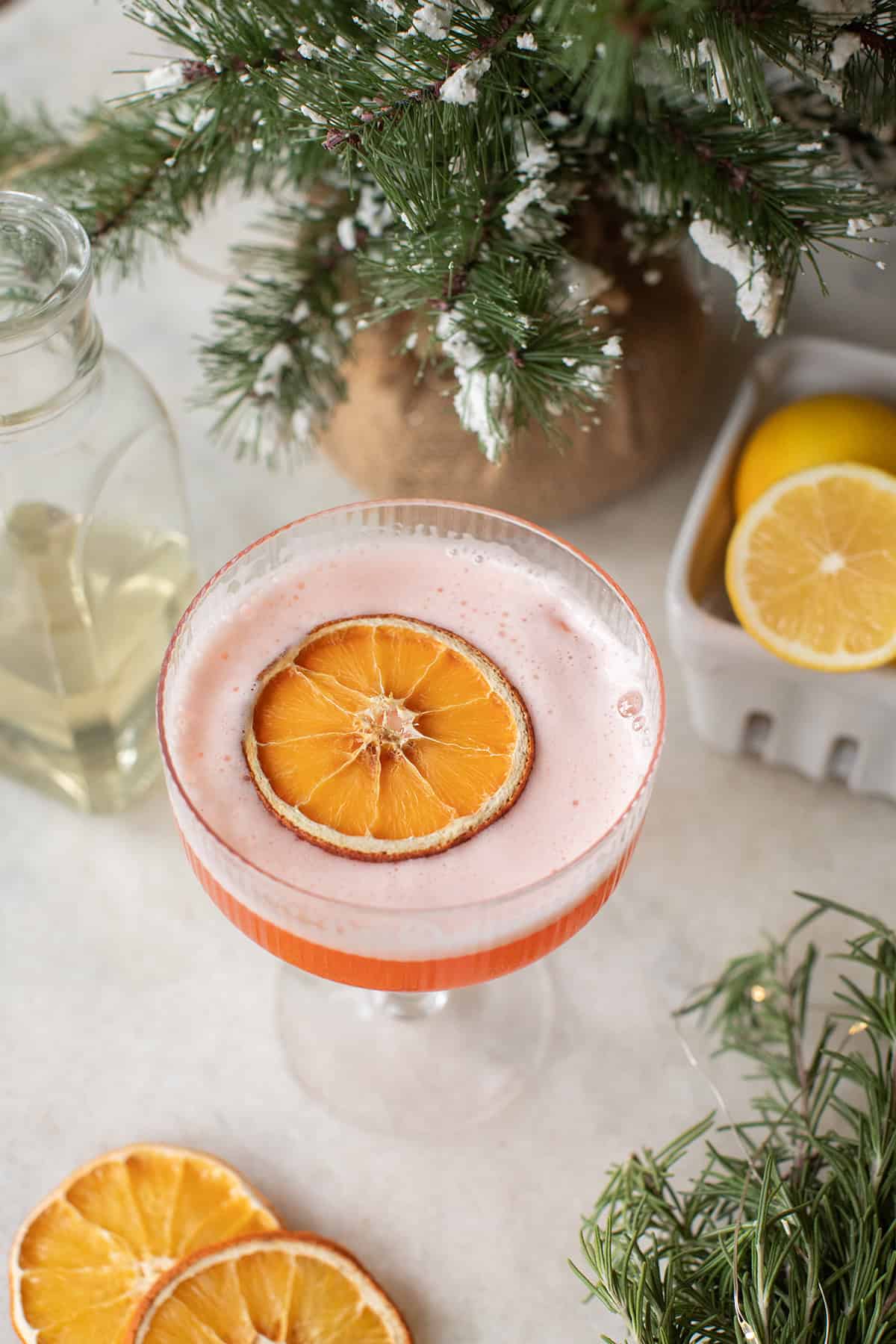 Easy Aperol sour cocktail recipe.