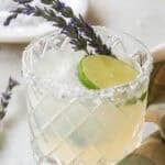 Lavender margarita recipe.