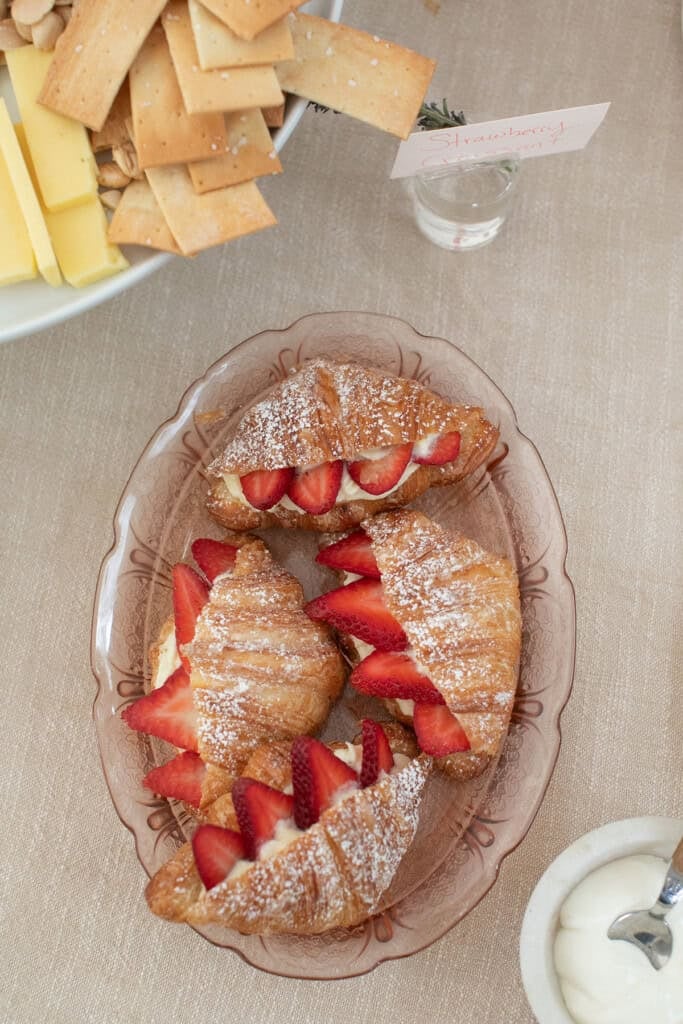 Strawberry dessert.