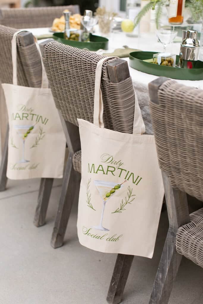 Dirty martini social bags.