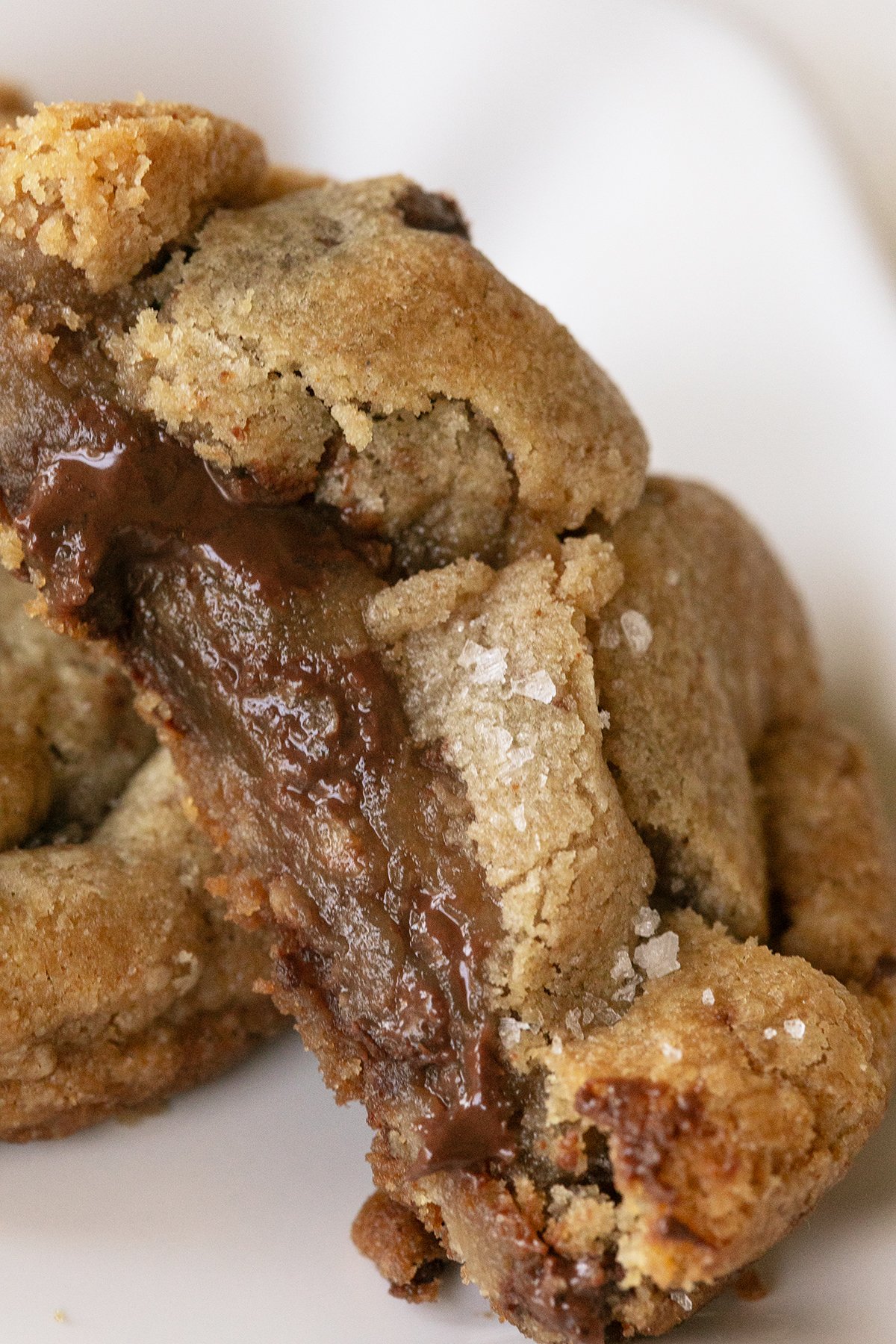 Gooey center brown butter chocolate chip cookie.