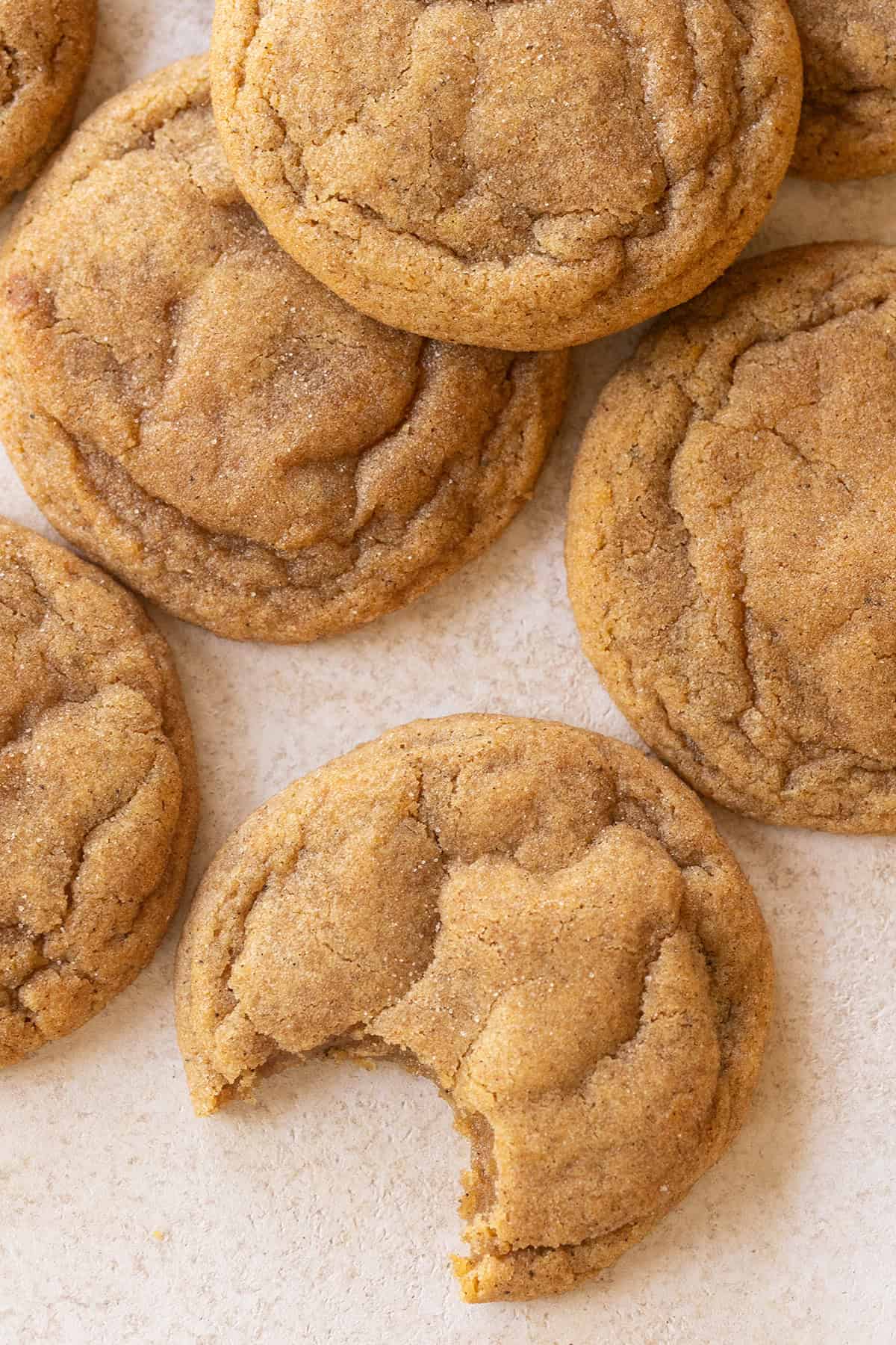 Brown butter pumpkin snickerdoodle cookies. 
