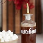 Toasted marshmallow syrup in a bottle.