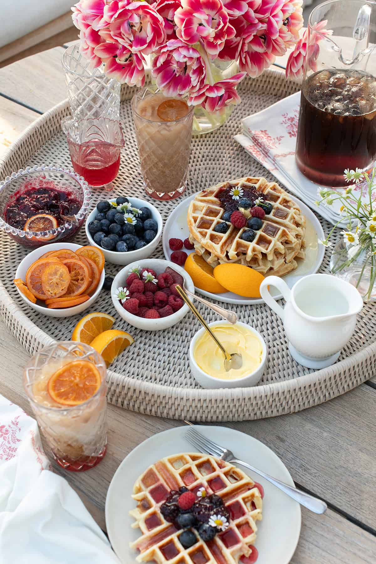 Mother's Day brunch with a Belgian Waffles bar!